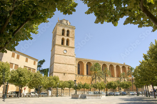 Iglesia parroquial de Sant Joan. Muro.Es Pla. Mallorca .Islas Baleares. España.