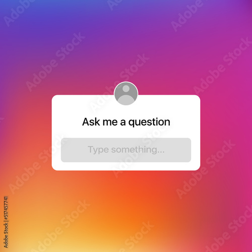 Poll in social network vector illustration. Ask me a question, window, box, interaction, media, communication, reaction, comment, followers, users. Feedback concept. Vector line icon for Business