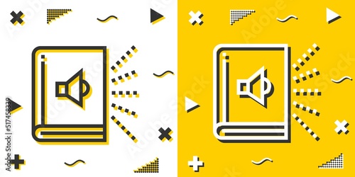 audiobook line icon. Simple outline style.audiobook linear sign. Vector illustration isolated on white background. Editable stroke EPS 10