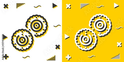 biscuit line icon. Simple outline style.biscuit linear sign. Vector illustration isolated on white background. Editable stroke EPS 10