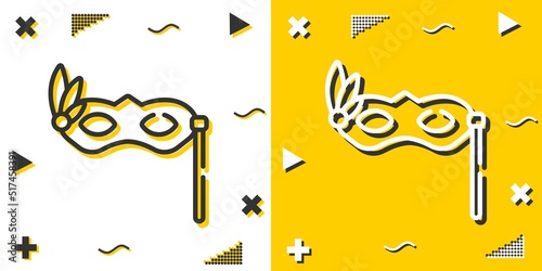 eye mask line icon. Simple outline style.eye mask linear sign. Vector illustration isolated on white background. Editable stroke EPS 10