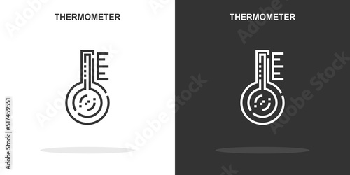 Fototapeta thermometer line icon