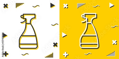 window cleaner line icon. Simple outline style.window cleaner linear sign. Vector illustration isolated on white background. Editable stroke EPS 10