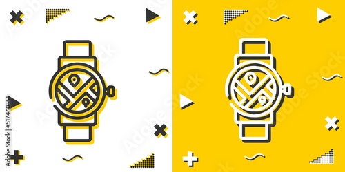 smartwatch line icon. Simple outline style.smartwatch linear sign. Vector illustration isolated on white background. Editable stroke EPS 10