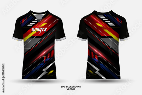 Modern jersey design suitable for sports, racing, soccer and e sports