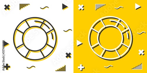 lifesaver line icon. Simple outline style.lifesaver linear sign. Vector illustration isolated on white background. Editable stroke EPS 10