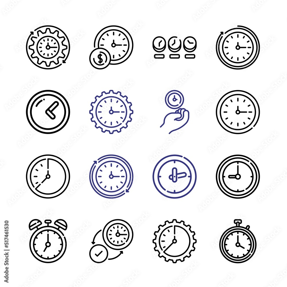 ticking Icon Set with line icons. Modern Thin Line Style. Suitable for Web and Mobile Icon. Vector illustration EPS 10. ticking Icon Set with line icons. Modern Thin Line Style. Suitable for Web and Mobile Icon. Vector illustration EPS 10.