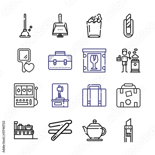 handle Icon Set with line icons. Modern Thin Line Style. Suitable for Web and Mobile Icon. Vector illustration EPS 10.