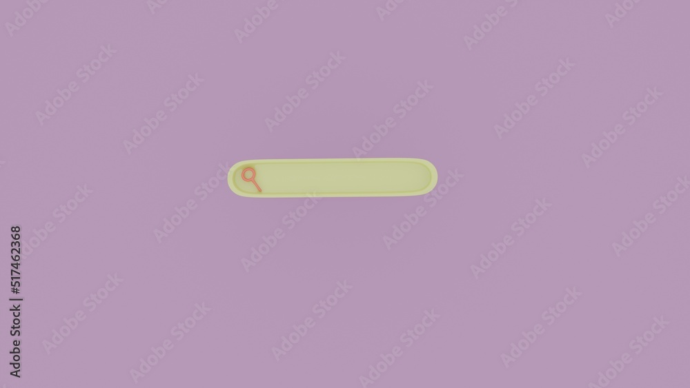 Blank search bar on pink background.web search concept. 3d render Blank search bar on pink background.web search concept. 3d render
