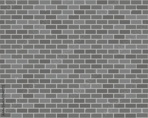 Grey brick wall seamless, texture pattern for continuous replicate	