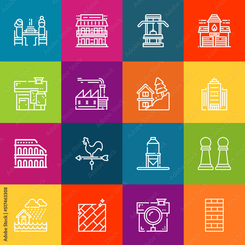 Modern thin line icons set of build elements. Premium quality outline symbol collection. Simple mono linear pictogram pack. Stroke vector logo concept for web graphics Modern thin line icons set of build elements. Premium quality outline symbol collection. Simple mono linear pictogram pack. Stroke vector logo concept for web graphics