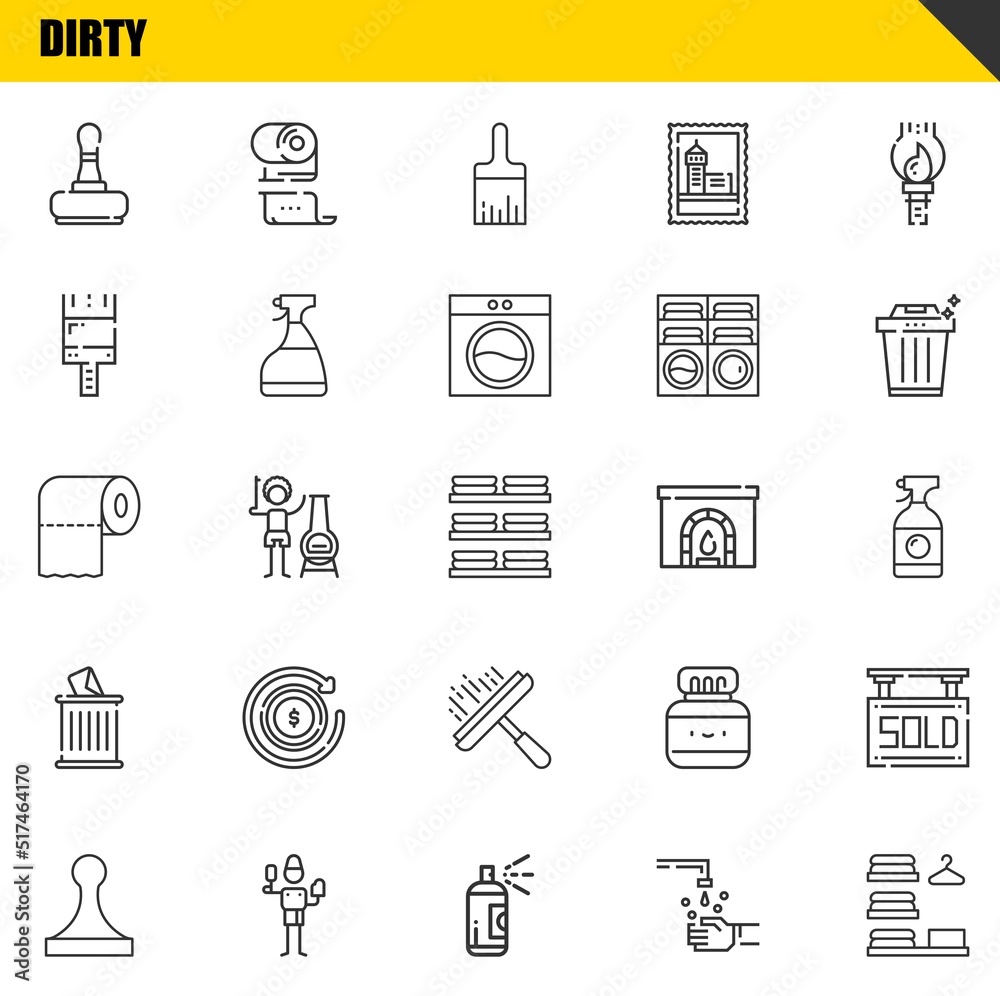 dirty vector line icons set. stamp, stamp and toilet paper Icons. Thin line design. Modern outline graphic elements, simple stroke symbols stock illustration dirty vector line icons set. stamp, stamp and toilet paper Icons. Thin line design. Modern outline graphic elements, simple stroke symbols stock illustration