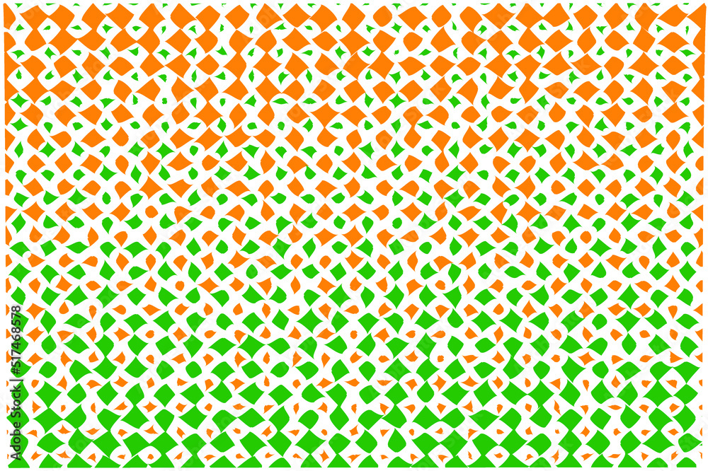 Saffron and dark green color halftone. Background design for 15 August, 26 January. Ideal for Indian Independence day card design background. Vector illustration EPS 10 File. Saffron and dark green color halftone. Background design for 15 August, 26 January. Ideal for Indian Independence day card design background. Vector illustration EPS 10 File.