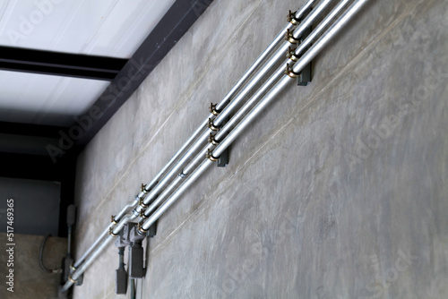 pipeline on the wall