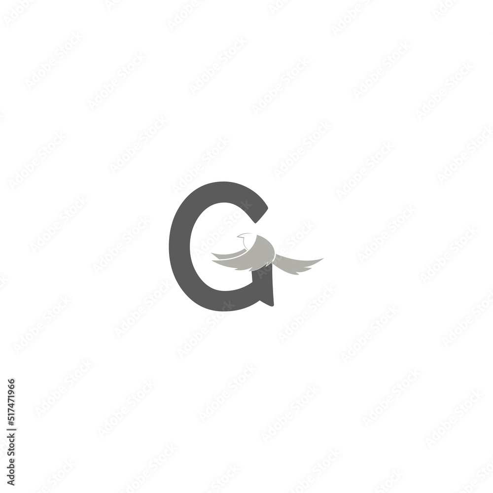 Fototapeta premium letter G logo vector illustration design