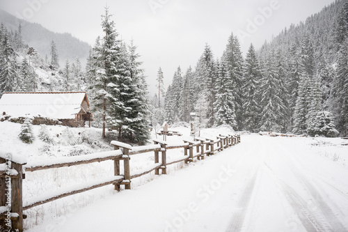 Dolina Kościeliska zimą Tatry zimą © Robert