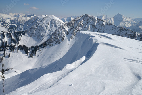 Winter in Karwendel mountains, view from the top of the Schönalmjoch, Alps, Tirol, Austria © Christoph Stamm