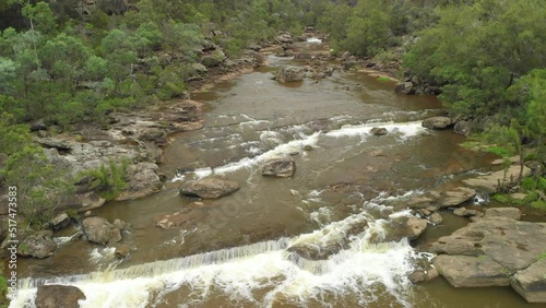 Drone video of Nortons Basin, near Mulgoa, NSW, Australia photo