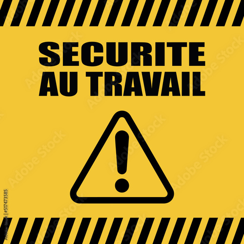 Logo sécurité au travail.