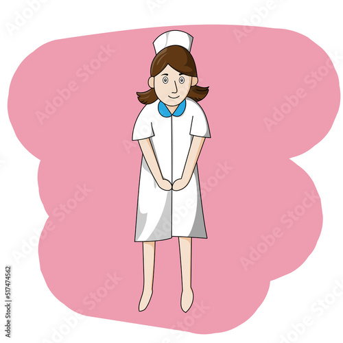 nurse cartoon charater  