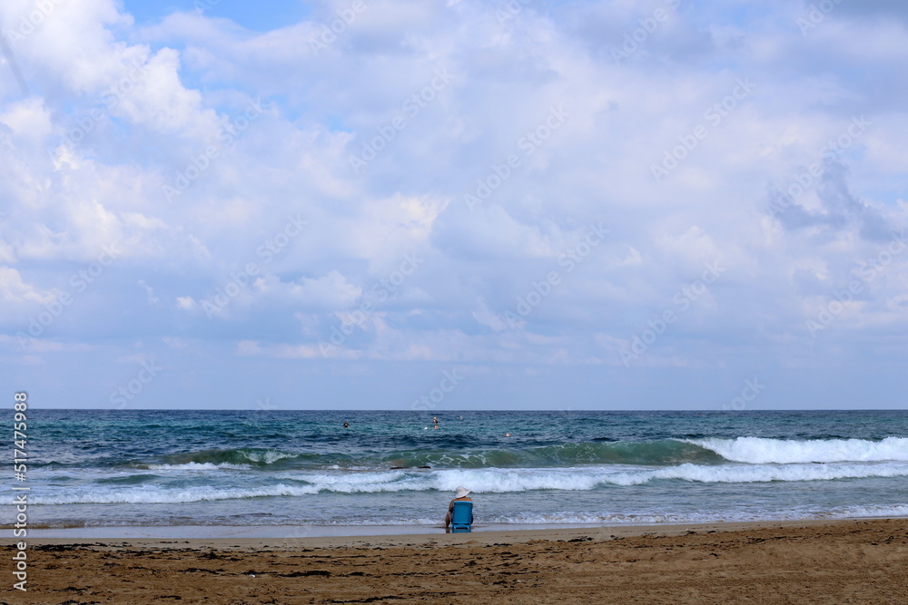 Mediterranean coast in northern Israel