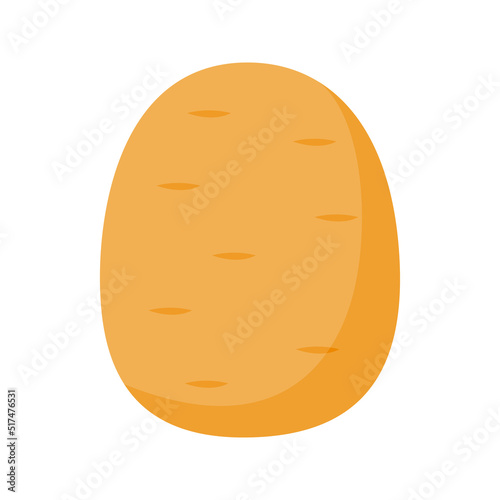 Potato isolated on white background