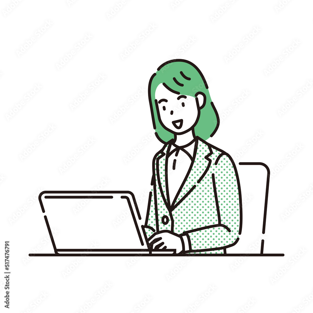 線画人物 線画人物