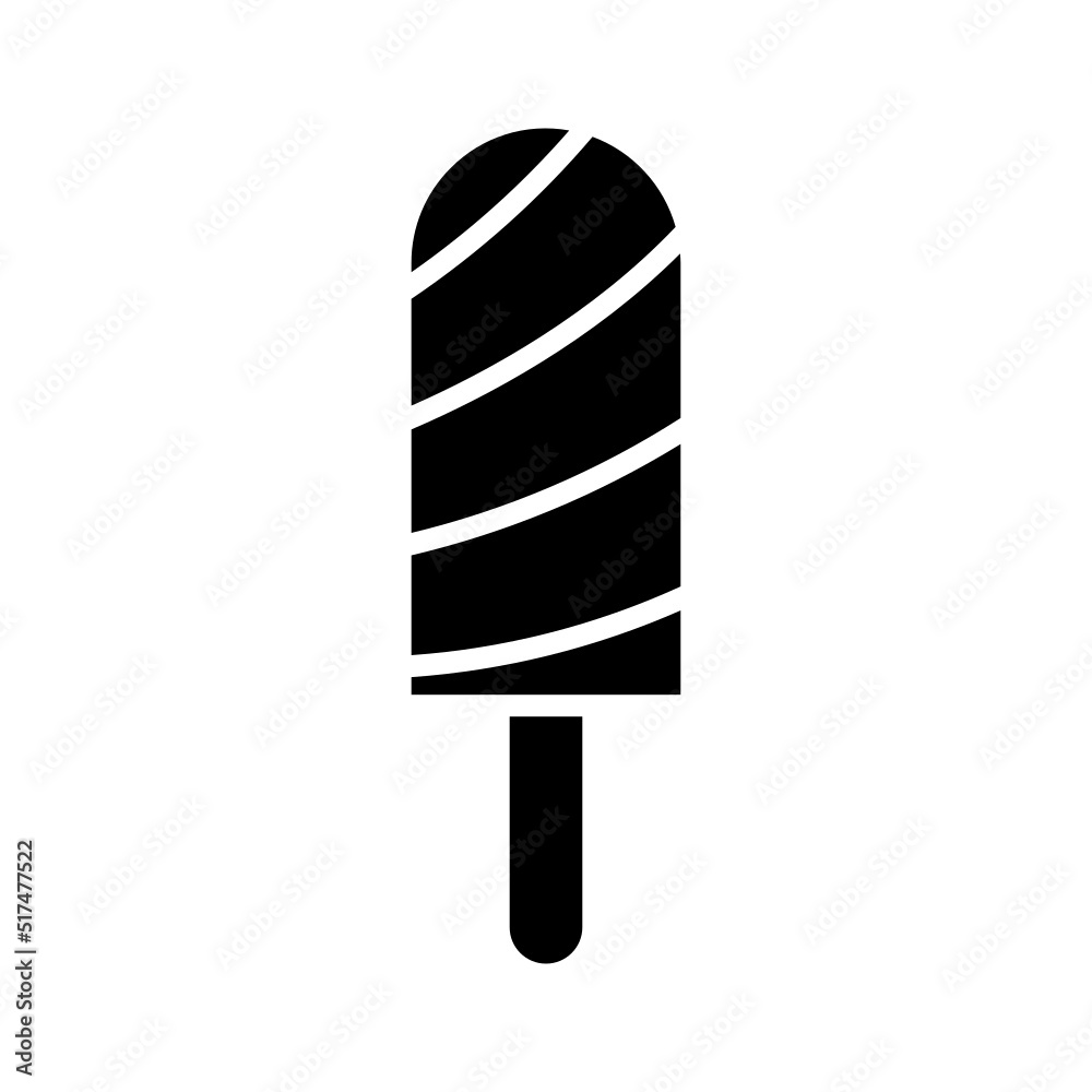 Illustration of Ice Cream Design Icon Illustration of Ice Cream Design Icon
