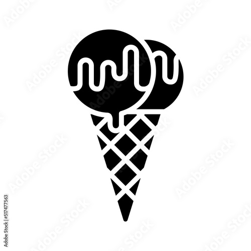 Illustration of Ice Cream Design Icon photo