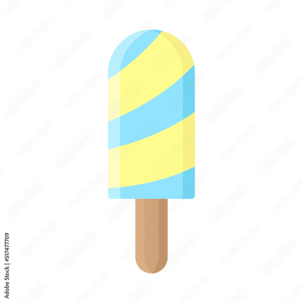 Illustration of Ice Cream Design Icon Illustration of Ice Cream Design Icon