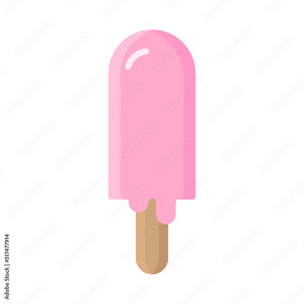 Illustration of Ice Cream Design Icon Illustration of Ice Cream Design Icon