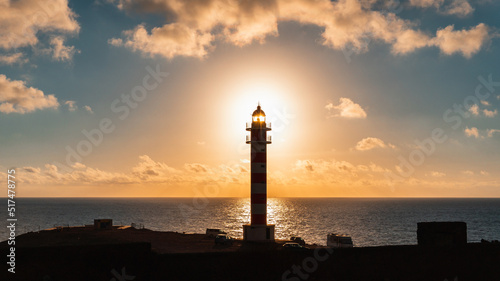 Sunset at the Faro de Sardina, Galdar, on the island of Gran Canaria