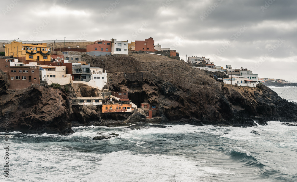 Landscape of the Galdar coast of Gran Canaria Landscape of the Galdar coast of Gran Canaria