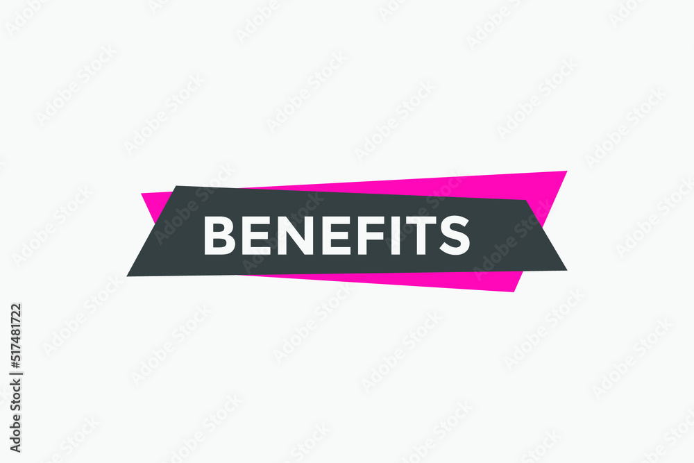 Benefits text button. Benefits speech bubble. label sign template
Benefits text button. Benefits speech bubble. label sign template