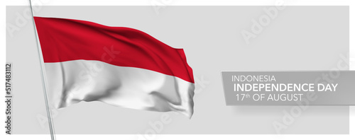Indonesia happy independence day greeting card, banner vector illustration Free Download Indonesia happy independence day greeting card, banner vector illustration - GFXLoad