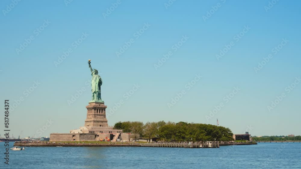 Symbol of West Values - Statue of Liberty, New York Harbor. Famous Landmark Symbol of West Values - Statue of Liberty, New York Harbor. Famous Landmark