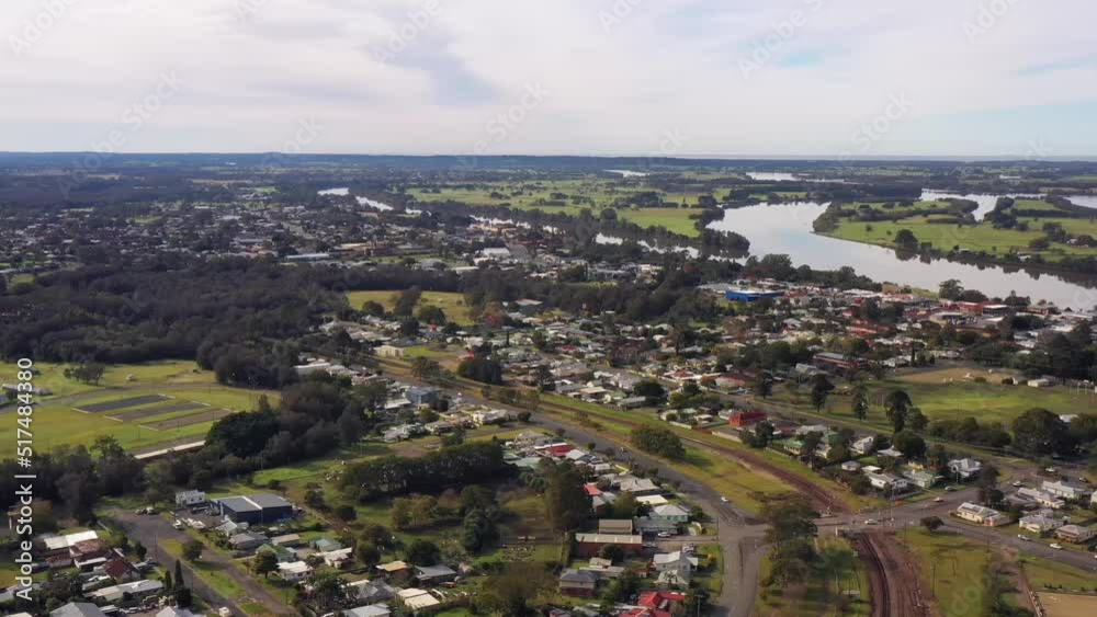 Regional Taree town in Australia on Mid North coast Manning river 4k.
Regional Taree town in Australia on Mid North coast Manning river 4k.