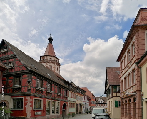 Straße im historischen Ortskern von Gengenbach photo