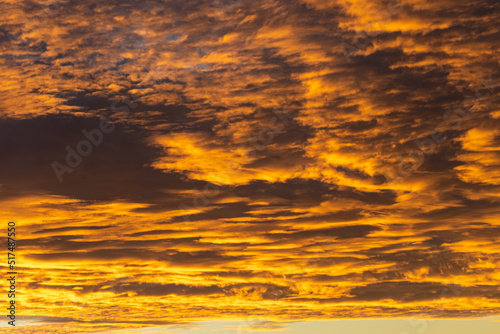 sunset in the clouds