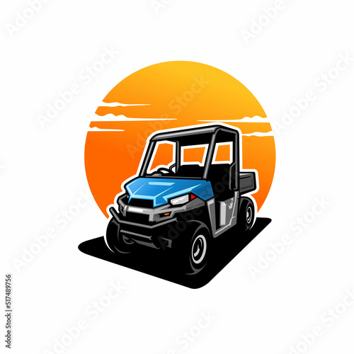 UTV - ATV buggy vehicle illustration vector