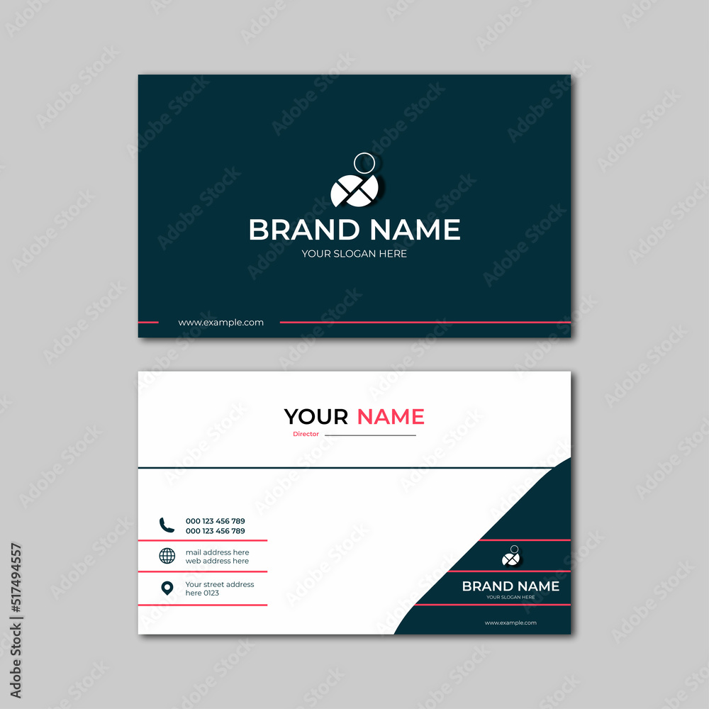 elegant modern business card design template elegant modern business card design template