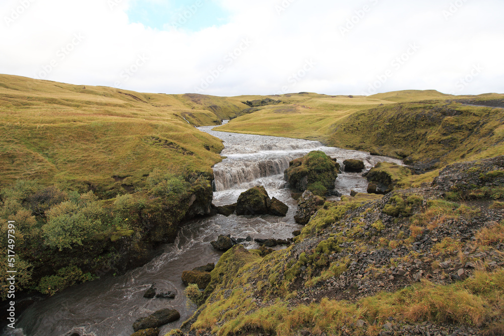 Skógafoss - one of the biggest waterfalls in Iceland Skógafoss - one of the biggest waterfalls in Iceland