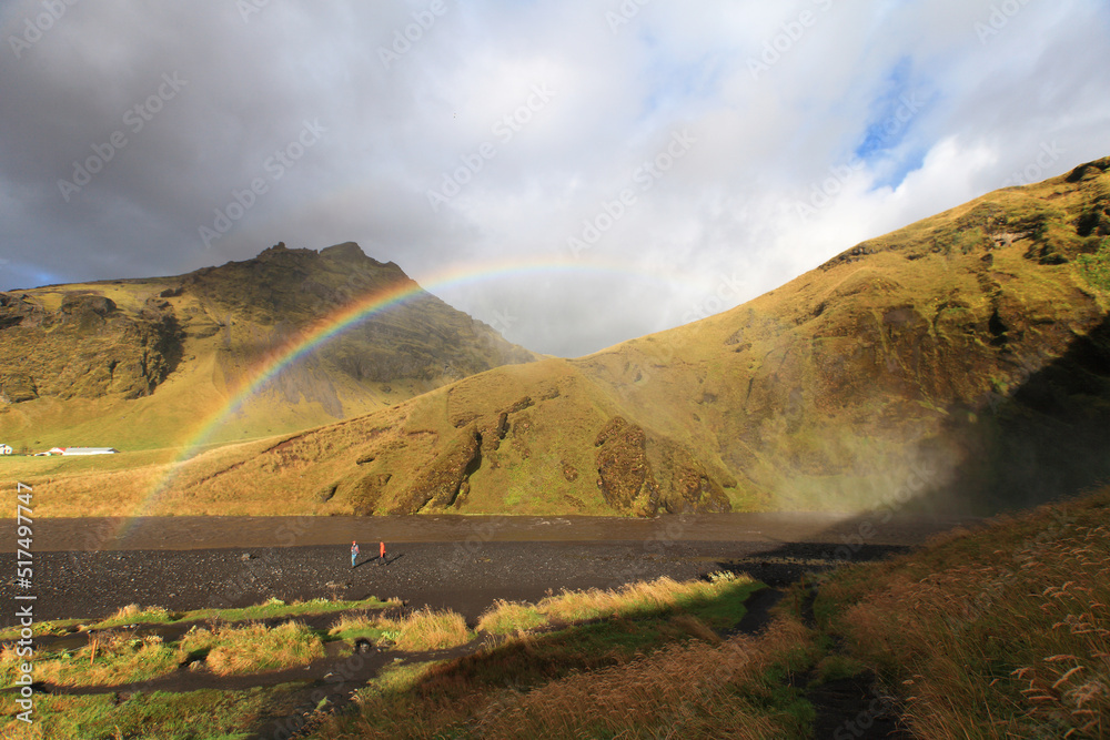 Fototapeta premium Skógafoss - one of the biggest waterfalls in Iceland