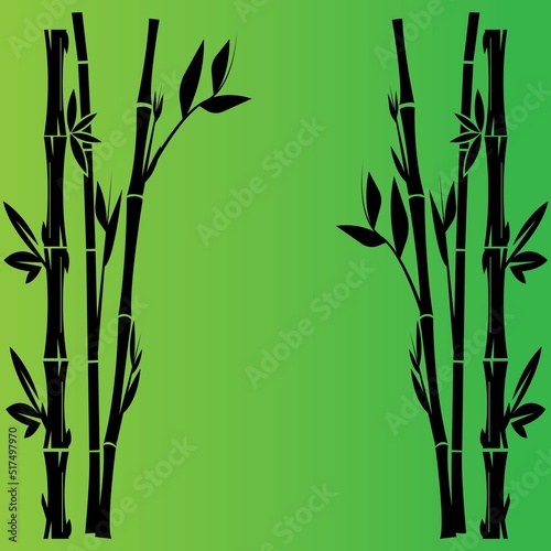 Fototapeta Naklejka Na Ścianę i Meble -  Bamboo logo vector icon