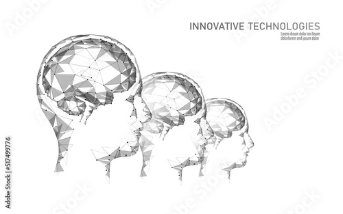 World Mental Health Day. Mood support drug therapy medical care. Sedative balance depression correction. Psychology disorder brain polygon medicine science banner vector illustration