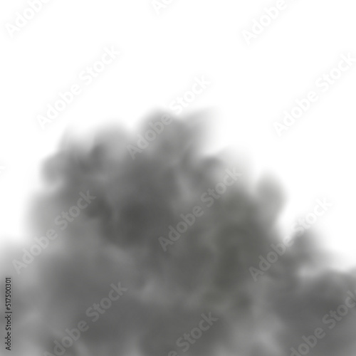 Dust cloud with dirt,cigarette smoke, smog and soil .Realistic vector isolated on transparent background. Concept house cleaning, air pollution,big explosion,desert sandstorm.