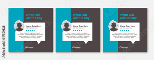 Creative Testimonial Template, Quote , What Our Clients Say , Infographic Template Editable Vector Illustration  © Ishra