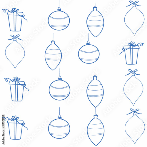 santa claus,mitten,feather,gift packed in a box,christmas tree,bird,toy,gingerbread man,christmas star,heart,snowman,star,vector, pattern, illustration, animal, cartoon, seamless, design, decoration, 