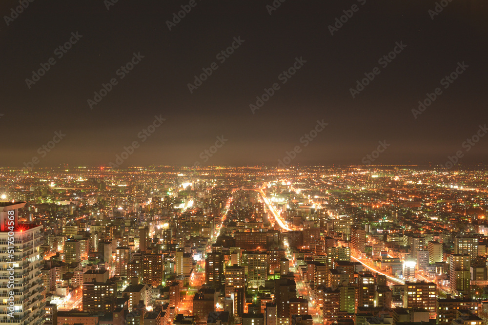 night view of the city