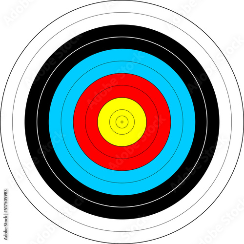 a shooting target for archery vector illustration on white background